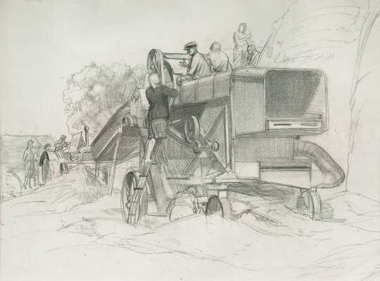 Соломин Николай Константинович. На сельхозработах 